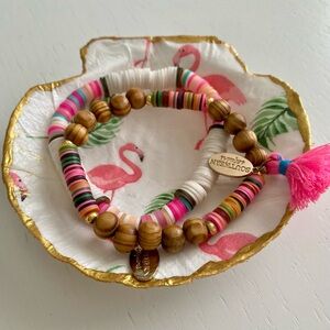 DECOUPAGED SCALLOP SEASHELL~perfect for your rings or earrings!Great uni…